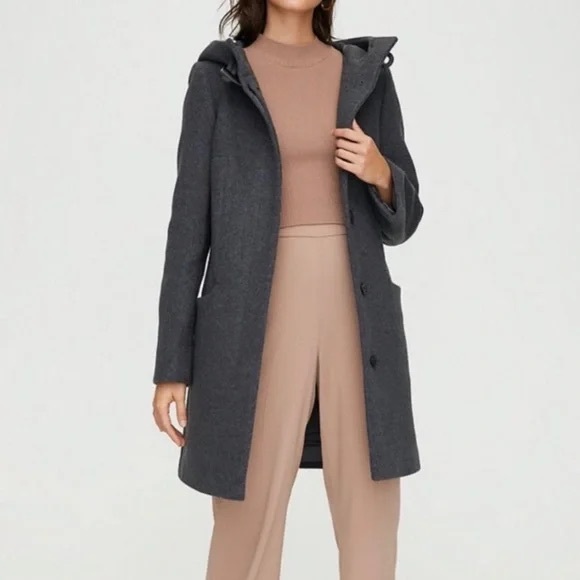Aritzia Jackets & Blazers - Aritzia Babaton Wool Hooded Coat